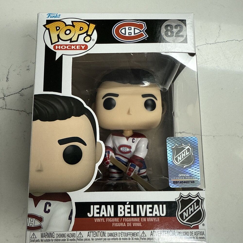 Funko Pop Hockey NHL Montreal Canadiens #82 Jean Beliveau vinyl figure